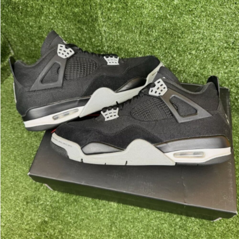 Nike Air Jordan 4 Retro Black Canvas